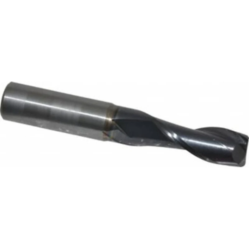 OSG 13/32, 1 LOC, 7/16 Shank Diam, 2-3/4 OAL, 2 Flute, Solid Carbide Square End Mill Single End, TiAlN Finish, Spiral...